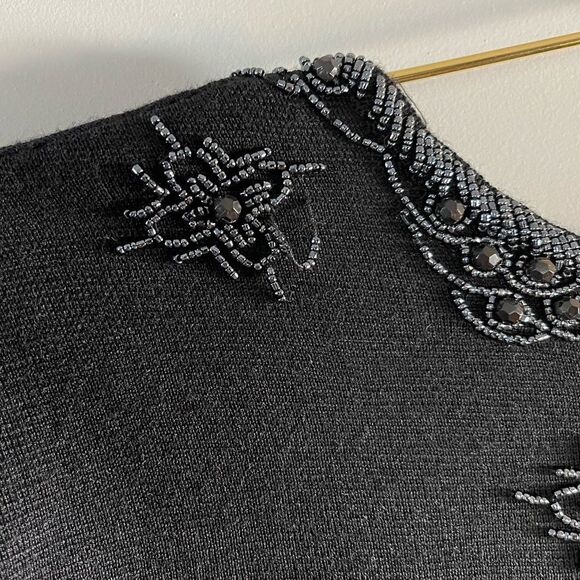 VTG Garland Long Sleeve Wool Blend Embellished Dress - Picture 7 of 16